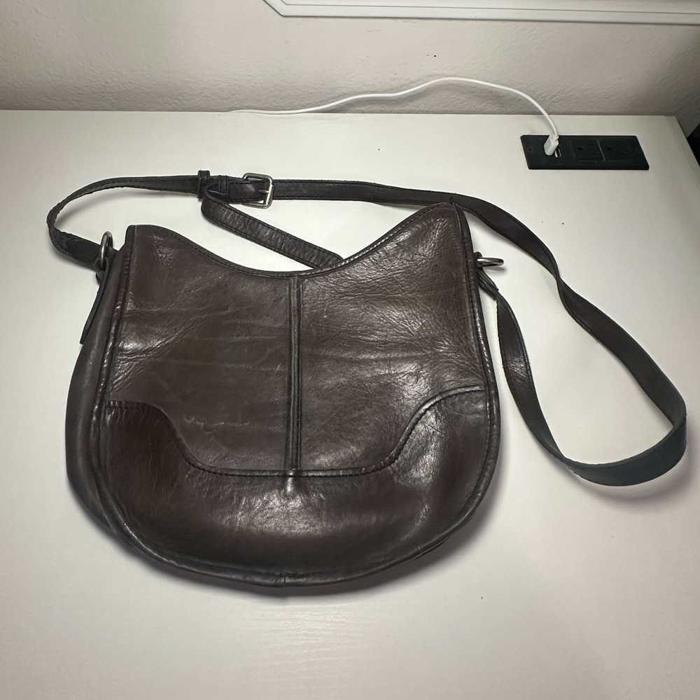 Gray Frye Saddle Crossbody